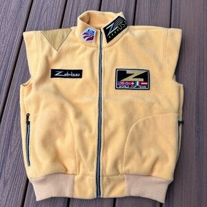 Yellow 1995-96 Zah-Buu Ski Team Fleece Vest
